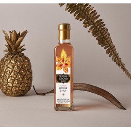 Floral Elixir Co. - All Natural FLOWER Syrup for Cocktails & Sodas, 8.5 oz (Tropical Orchid)