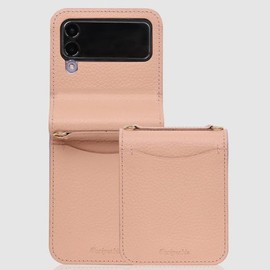 Design Skin (신세계김해점)( 갤럭시 Z플립3 ) 크로스바디 포켓 바타입-오플/라이트핑크 ITM19932 (Shinsegae Gimhae Store) (Galaxy Z Flip 3) Crossbody Pocket Bat Type - Offle/Light Pink ITM19932