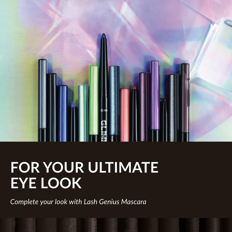 Avon Glimmerstick Eyeliner Brown Black, Soft-Glide Formula, Bold and Intense