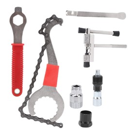 Kit de Extracción de Volante de Bicicleta, Juego de Herramientas de Cadena de Bicicleta de Acero Duradero para Bicicletas de Montaña, Llave 3 en 1, Extractor de (palanca de