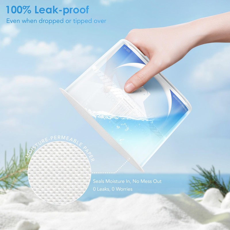 Moismile Moisture Absorbers 12 Pack, Fragrance-Free Closet Dehumidifier for Bathroom,