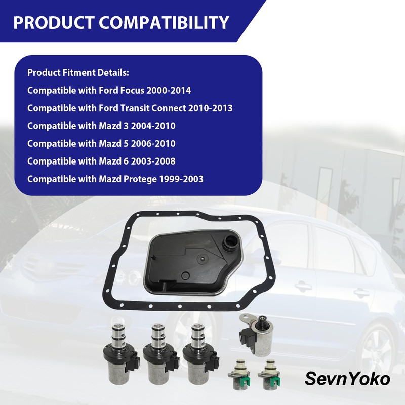 4F27E Transmission Shift Solenoid Filter Kit Replaces for Ford Focus