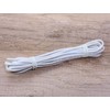 ONLYKXY White Flat Natural Rubber Band Silicone Soft Elastic Band