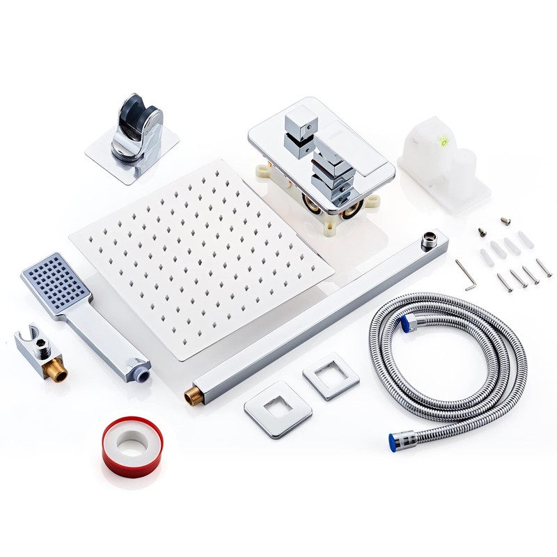 LCEVCGK Shower Head - Shower Faucet Set Square Shower Combo