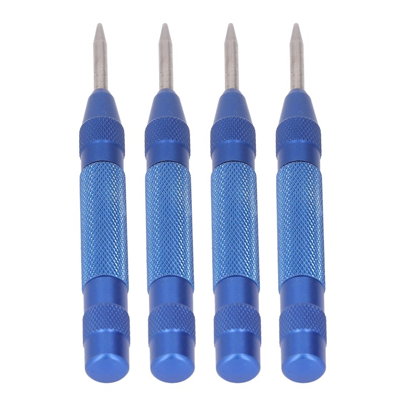 4Pcs Center Punch Automatic High Speed Steel 5in Tool Set
