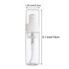 UTENEW 2-Piece Plastic Foamer Bottle Clear Pump Dispenser Mini Travel