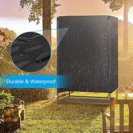 Bird Cage Cover Waterproof Multifunction Sun Protection Parrot Dust Proof Bird Cage Cover With Zipper Anti UV Durable Breathable Knitted Parrot Guard Protective Washable 42x26.5x5
