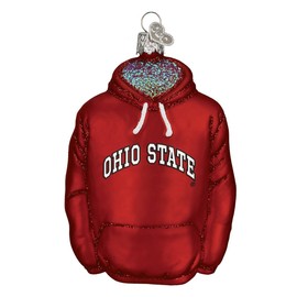 Old World Christmas Ohio State Buckeyes Glass Blown Ornaments for Christmas Tree Hoodie
