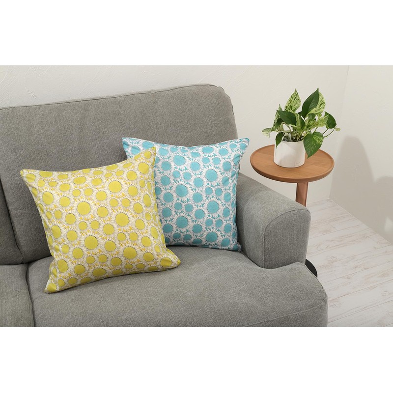 DDintex FLORET LONDON Cushion Cover Hello Sunshine Yellow 45x45cm [With