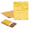 Juvale 100 Pack Gold Foil Sheets for Chocolate and Candy