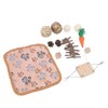 12Pcs Hamster Toy Set Natural Safe Hand Woven Teeth Grinding