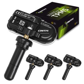 TPMS Sensor Dodge, paquete de 4 sensores de presión de neumáticos de 434 MHz, compatibles con Dodge RAM Jeep Cherokee