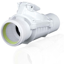 Backflow Valve DN 50 mm White Grey Backflow Valve KG HT Pipe Diameter 50 A White