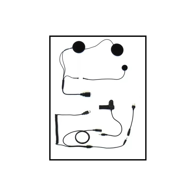 IMC MOTORCOM HS-110 - FULL FACE STYLE HELMET HEADSET FOR