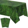 Kochorie 2 Pieces Green Moss Pattern Plastic Tablecloth 108 x