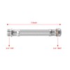 Short Garden Hose Extension, Heavy-Duty Hose, Maximum Bend 45°, Stainless