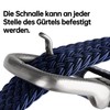 Bluecton 120 cm - 170 cm Men's Elastic Braided Belt