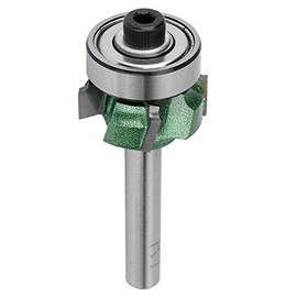 FTVOGUE Edge Trimmer Router Bit Woodworking Milling Cutter 4 Teeth Trimming Cutter for Woodworking Engraving Machine(1/4 * R1)