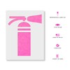 Fire Extinguisher Stencil - Mylar Stencils, Durable Stencils for Heavy-Duty