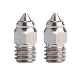 Newwish Ender 3 S1 Nozzle 0.6mm,MK Plated Copper Nozzles for Sprite Extruder Pro Ender 3 S1/Pro/Plus Nozzle for Ender 3 Neo/V2 Neo/CR-6 SE/Nozzle Ender 3 V2/Pro/Max/Ender-5/CR-10 3D Printer.(2Pcs)
