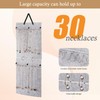 Lolalet Hanging Jewelry Organizer, Necklaces Wall Closet Door Storage, Accessories