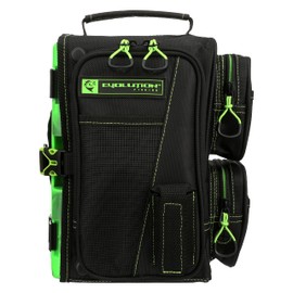 Evolution Fishing Drift Series Sling Pack - Green, 3600 Size, Outdoor Rucksack w/ 3 Fishing Tackle Trays, Built In Rain Fly, Heavy Duty Fishing Sling Pack, Tackle Carrying Case, Plier Holster