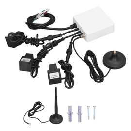 Topyond Smart Home Energy Monitor with ZigBee 3 Phase 4 Wire Energy Meter and Clamp Meter Current Transformer, 3 80a Circuit Level Sensors, Real Time Power Monitoring, 100-240V