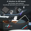TOPABYTE Car Seat Gap Filler Organizer Leather Storage Box Between