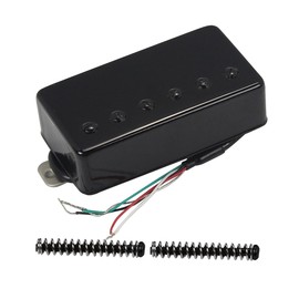 FLEOR Humbucker Pickup Ceramic Guitar Bridge Pickup Set Black Fit LP Style Electric Guitar