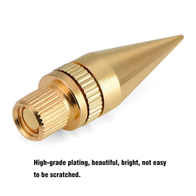 8 Pcs Copper Speaker Spikes Pads with Gold Plating, Universal