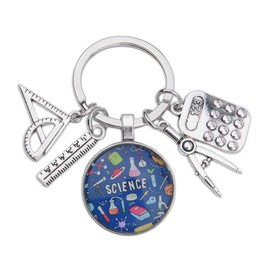 Science Teacher Keychain for Scientist Scientific Teacher Retirement Farewell Gifts for Best Teacher Appreciation Thank You Gifts for Science Teachers Birthday Gift for Science Enthusiasts