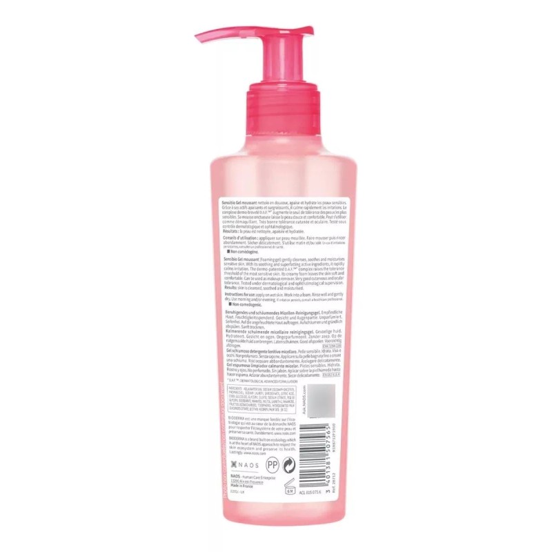 Bioderma Sensibio Gel Limpiador Piel Sensible 200 Ml