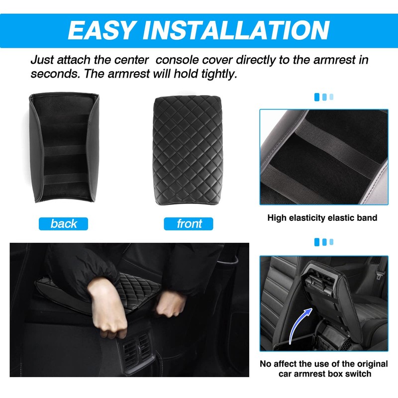 FIILINES Center Console Cover for Honda CR-V 2017-2022, Armrest Cover