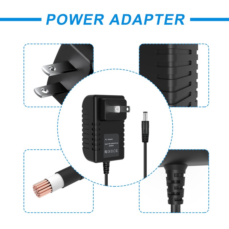 J-ZMQER DC Adapter Compatible with LG AN-WL100 AN-WL100W Digital Media