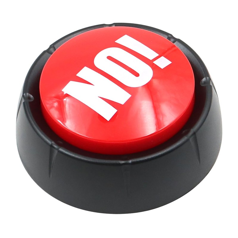 ANCLLO 2PCS Sound Buttons Yes No Button for Funny Party