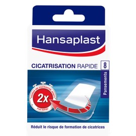 Hansaplast 8 Rapid-Healing Plasters Set with Gel Large