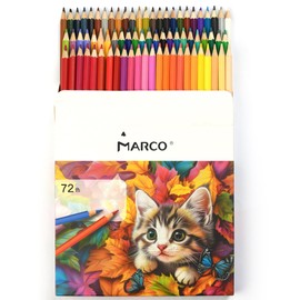 72 Colours Colouring Pencils for Adults, Children's Colouring Pencils - Pre-Sharpened & Shatterproof, Premium Colouring Pencils for Drawing, Painting & Art, Colouring Pencils Set, Wooden Pens for