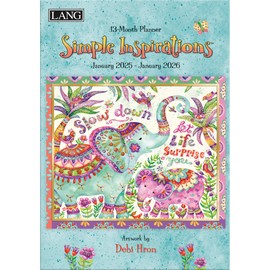 Lang, Simple Inspirations by Debi Hron 2025 Monthly Planner