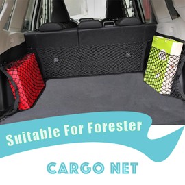 NARATI Compatible with Subaru Forester Accessories Automotive Elastic Trunk Mesh Cargo Net Premium Trunk Organizer Storage Luggage Left and Right Side Net SUV Car Organizer 2PCS
