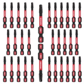 GEINXURN Impact Tough #2 Square 2 in. Insert Driver Bits,30Pack SQ2 Screwdriver Bits Set 2”Long Impact Bit,Bulk