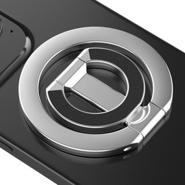 (Double-sided Magnet) MUXER Smartphone Stand Compatible with MagSafe Magnets, Smartphone Stand, Smartphone Folding Stand, Magnet, Smartphone Ring Stand, Magsafe Compatible, Thin, Lightweight