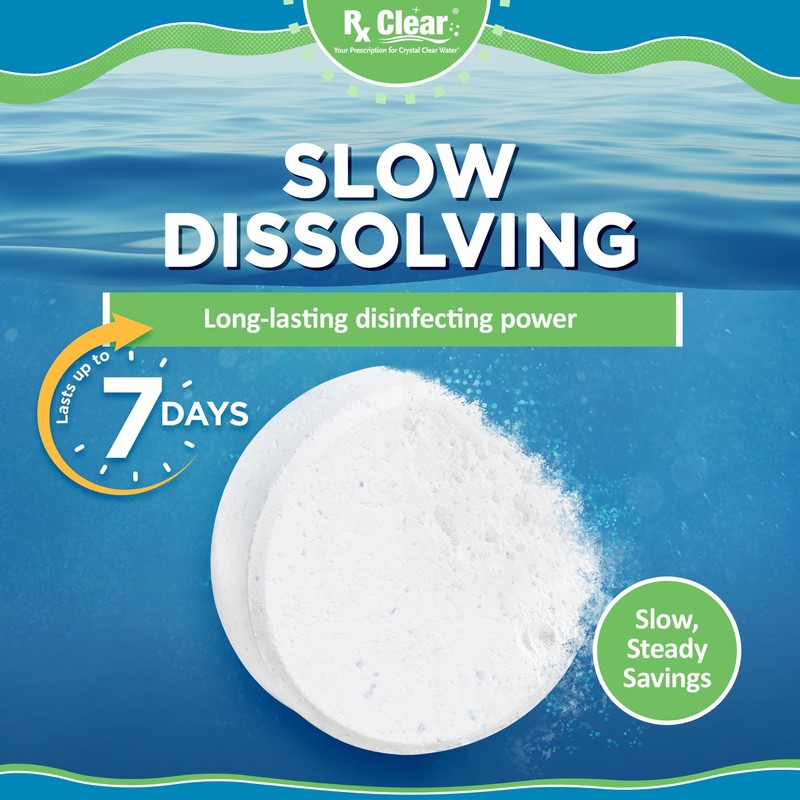 Rx Clear 3" Inch Chlorine Tabs | 5 Pounds |