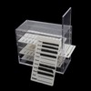 Mekupeu 5 Layer Makeup Organizer Storage Box Clear Eyelash Storage