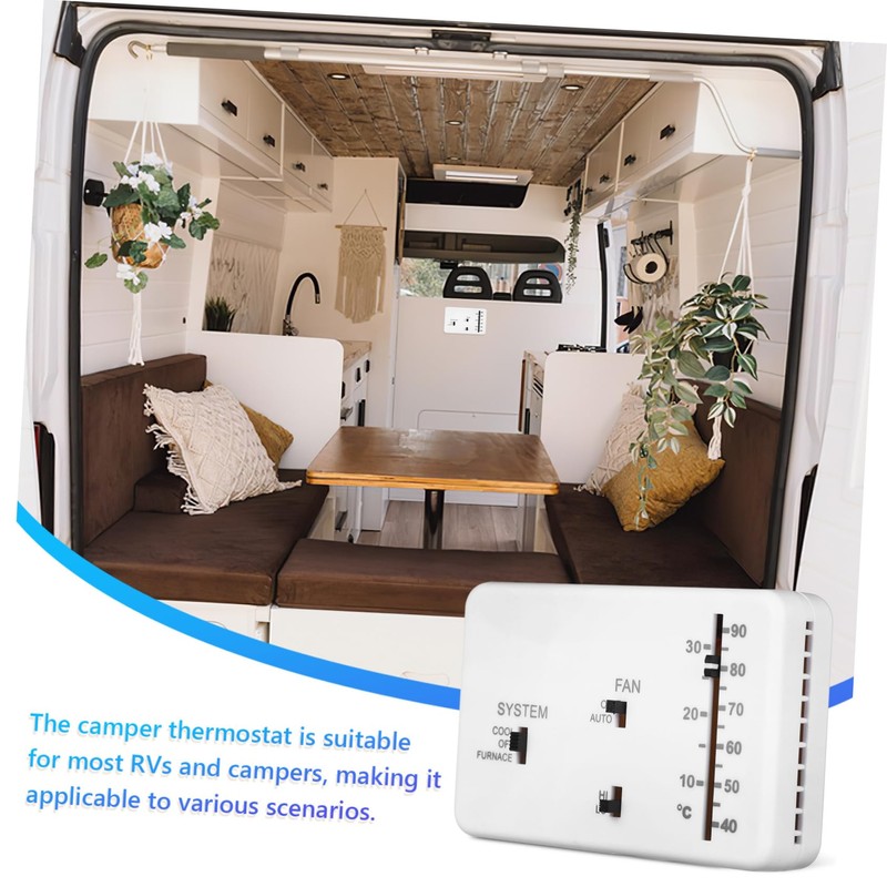 GLEAVI 1 Set Rv Wall Thermostat Replacement Durable Material Accurate