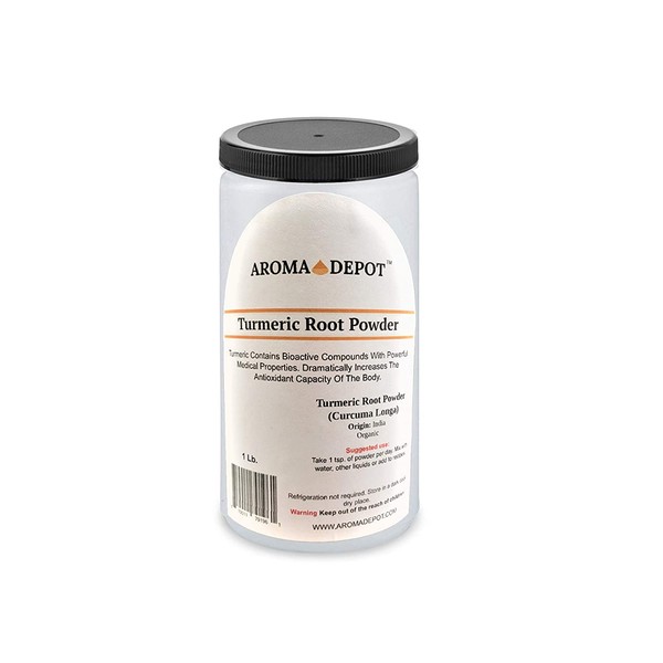 Turmeric Powder 1 lb. Contains Curcumin, Raw, non-GMO & Gluten Free, Bone Health and Boosts Immune System, Vegan Friendly