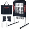 9 Hole Pitching Net with Strike Zone, Baseball Pitching Target,