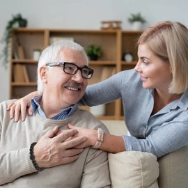 QianSiLi Grandpa Gift Mens Bracelets Father's Day Birthday Thanksgiving Christmas Gifts 8mm Black Matte Agate Lava Rock Beads Natural Stone Bracelet Stretchable