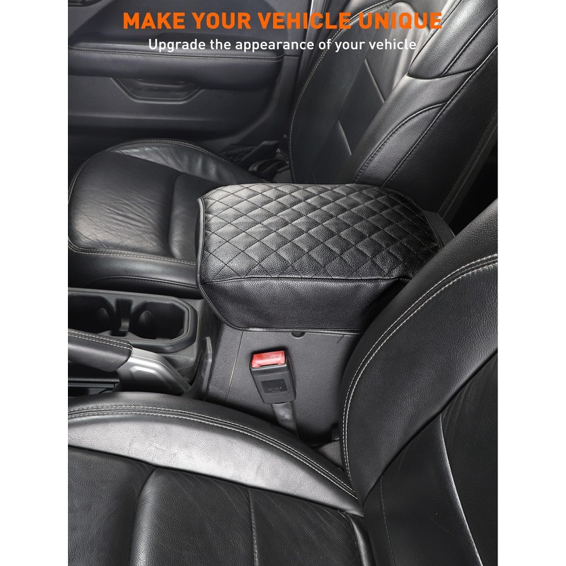Savadicar Center Console Cover Compatible with 2018-2025 Jeep Wrangler JL