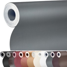 BONAIER Leather Repair Patch 36X79 inch Large Self-Adhesive Leather Repair Tape, Reupholster Leather Patches for Furniture Couch Chairs Car Seat (Grey, 36x79 inch)