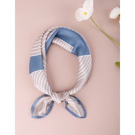 BRMM MIA Women’s Scarf, 100% Silk, 20.9 inches (53 cm), Square, Work Commute, Office Scarf, Handkerchief, Valentine’s Gift